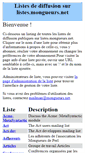 Mobile Screenshot of listes.mongueurs.net